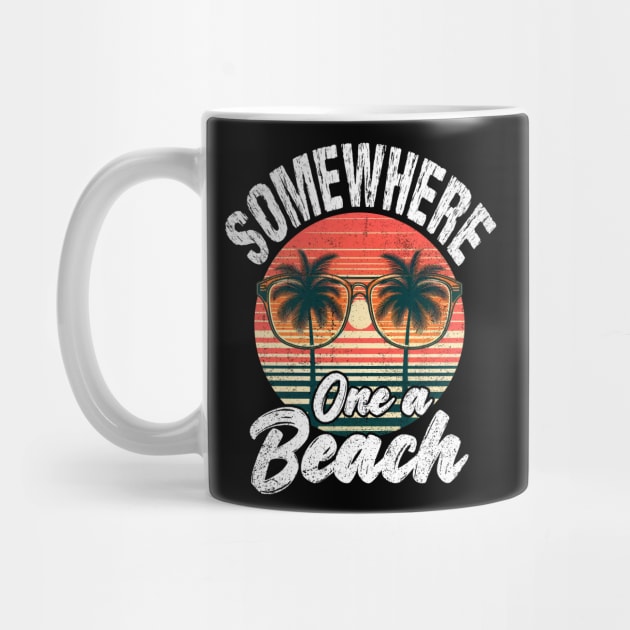 Somewhere On A Beach Tank Funny Beach Vacation by ArtbyJester